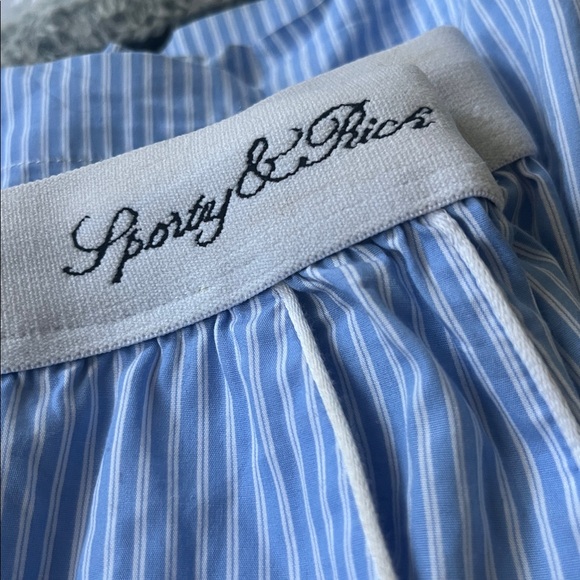 Sporty & Rich Blue Striped Joggers - Picture 4 of 4